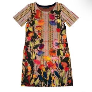 Troubadour Colorful Floral Short Sleeve Dress Size S